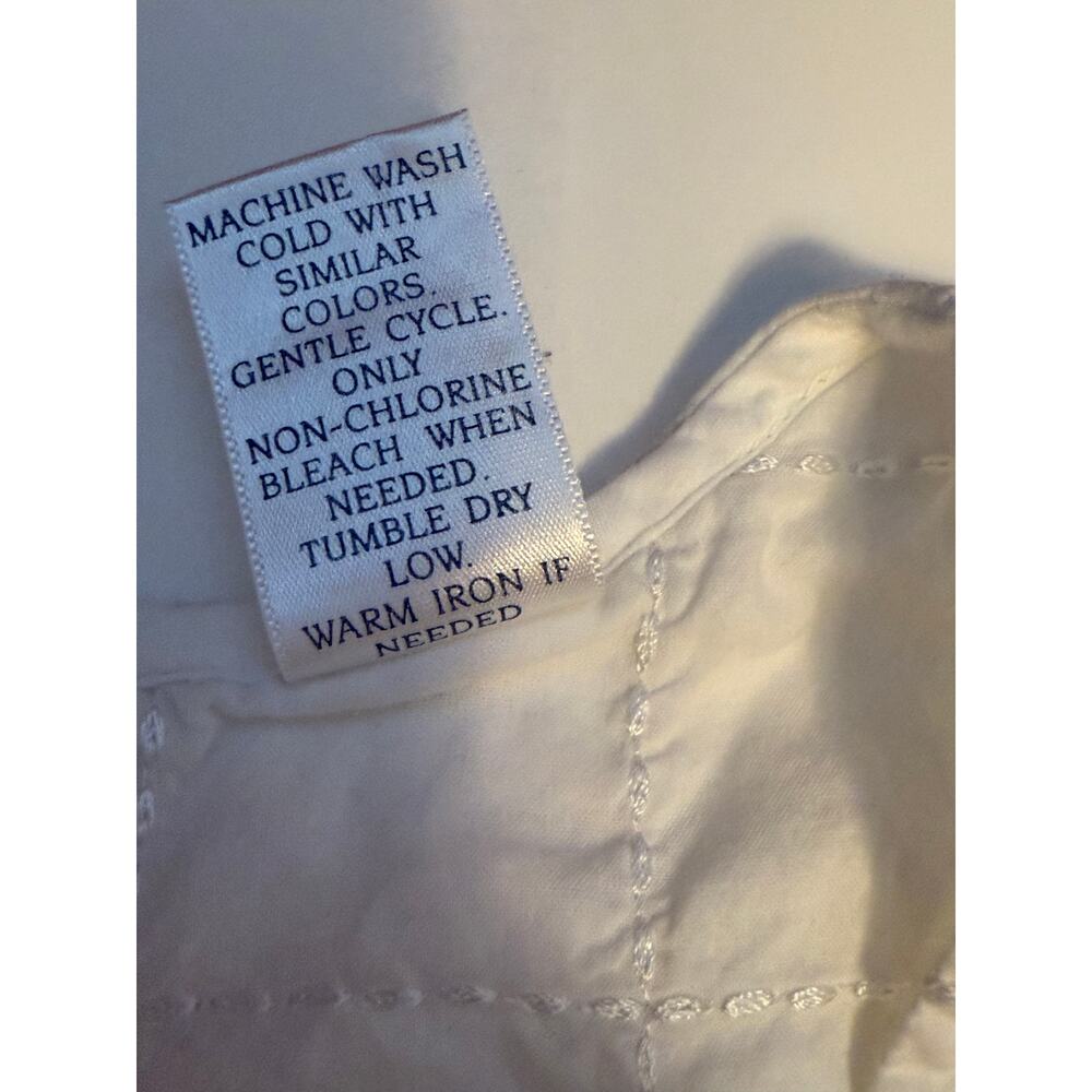 Cabernet White Cotton Sleeveless Nightgown XL | Cottagecore Sleepwear - Picture 5 of 6